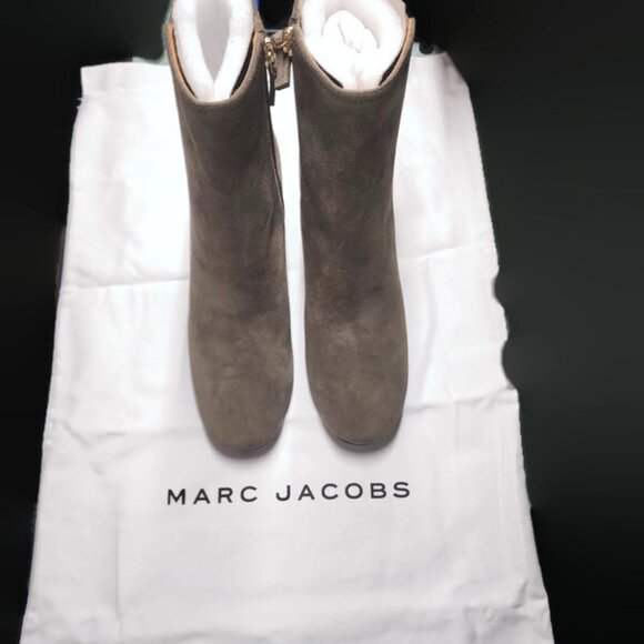 Brand New Marc Jacobs Suede Ankle Boots Taupe Size 9 US | 39 EU - Picture 1 of 15